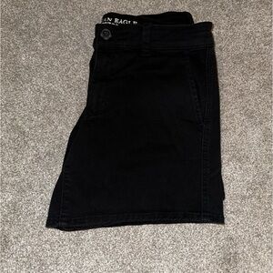 American Eagle black midi shorts